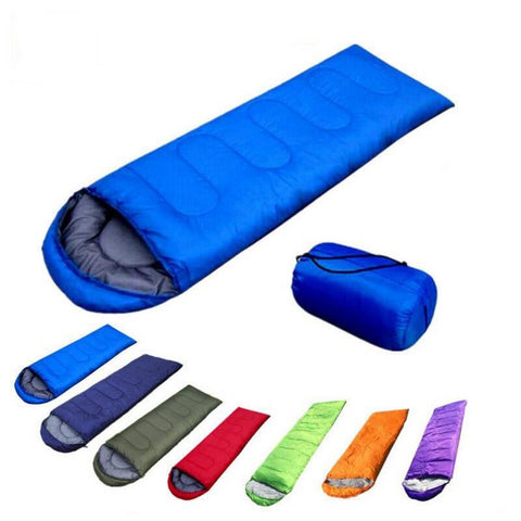 Outdoor Products Adult Three Seasons Envelope with Cap Sleeping Bag