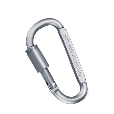 Camping Climbing Carabiner D-shaped with Nut Hanging Buckle