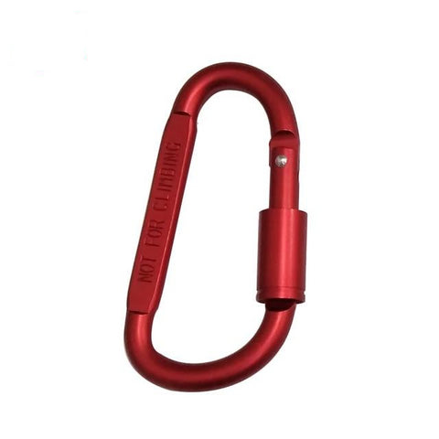 Camping Climbing Carabiner D-shaped with Nut Hanging Buckle