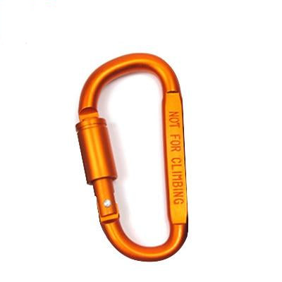 Camping Climbing Carabiner D-shaped with Nut Hanging Buckle