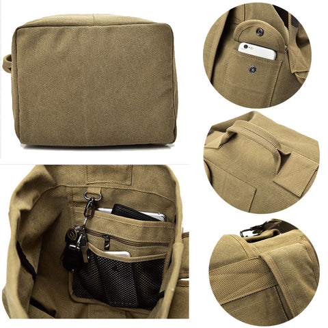 35L Canvas Outdoor Military Backpack