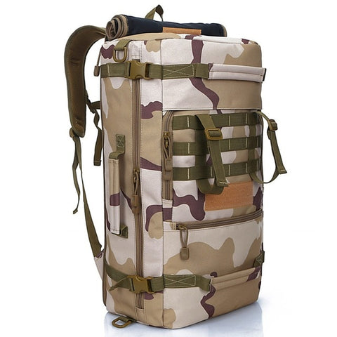 Waterproof Outdoor 50L Bag Army Tactical Military Backpack