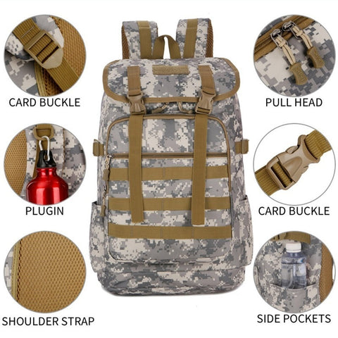Camouflage Tactical Backpack Waterproof Army Bag