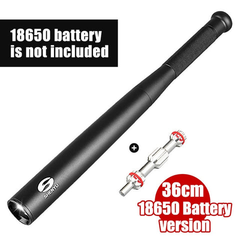 SHENYU Baseball Bat LED Flashlight 350 Lumens Super Bright Baton Torch for Emergency and Self-Defense