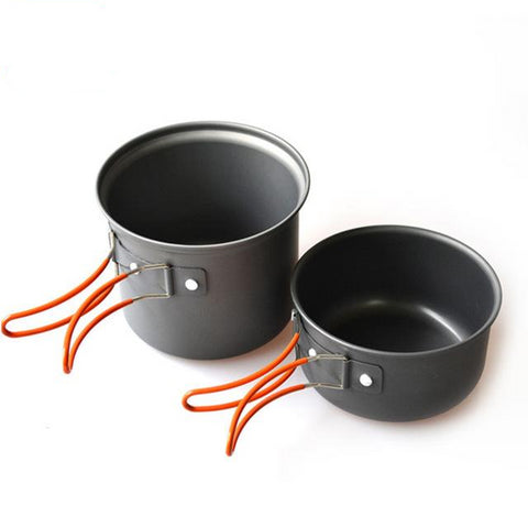 Camping Tableware 1-2 Person Camping Cookware Set