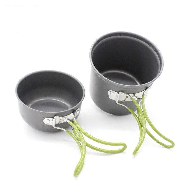 Camping Tableware 1-2 Person Camping Cookware Set