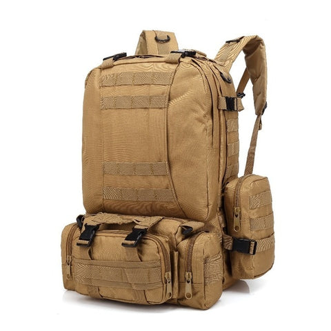 55L Tactical Molle Backpack Camouflage Military Army Bag